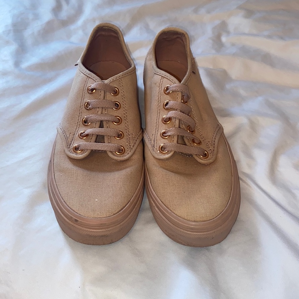 Vans off the wall! Rose gold shade, size 7.5